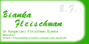bianka fleischman business card